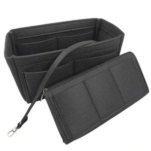 Insert/Organizer- SM- Designer Handbags/Totes -Black Style1- NWT